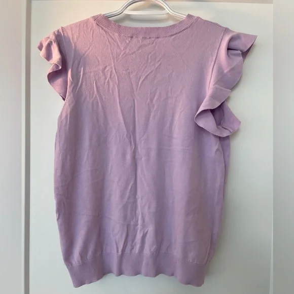 Halogen Ruffle Sleeve Top - M - Picture 3 of 3